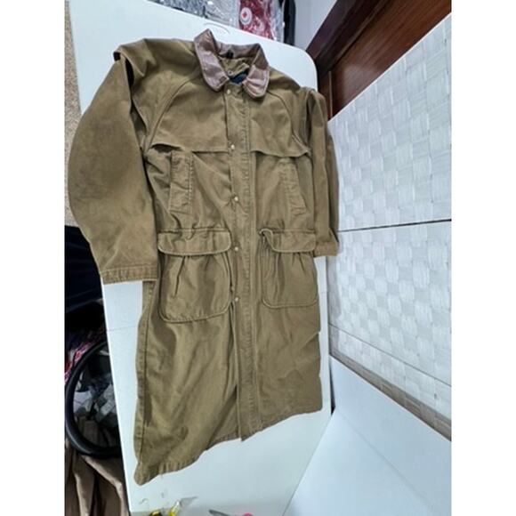 "Woolrich" VNTG Aztec Wool Lined Trench Barn Chore Horses 1883 1923 Coat SZ M - Picture 13 of 16